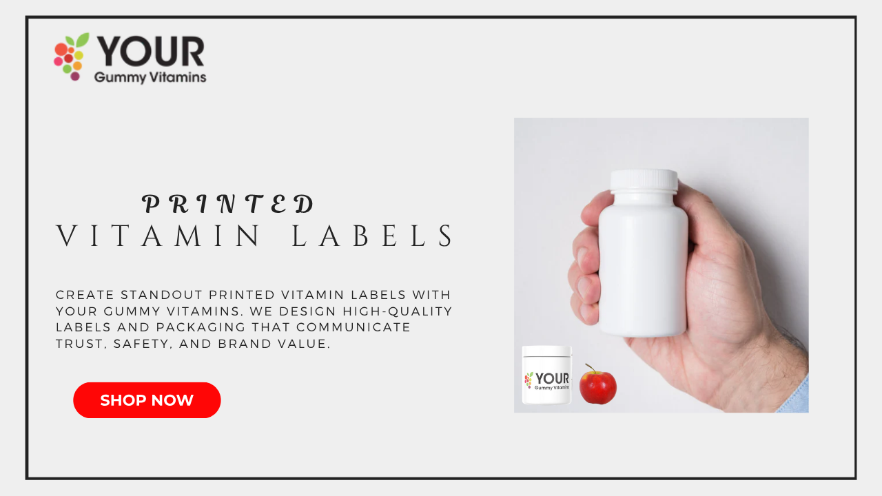 printed vitamin labels