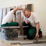 Renovation contractor working (illustration)