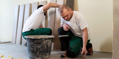 Renovation contractor working (illustration)