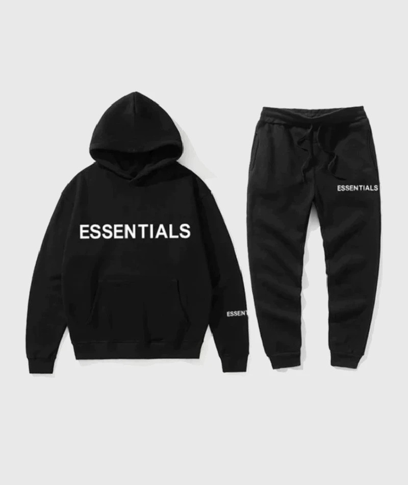 Essential Spring Black Hooded Tracksuit Style Elevated