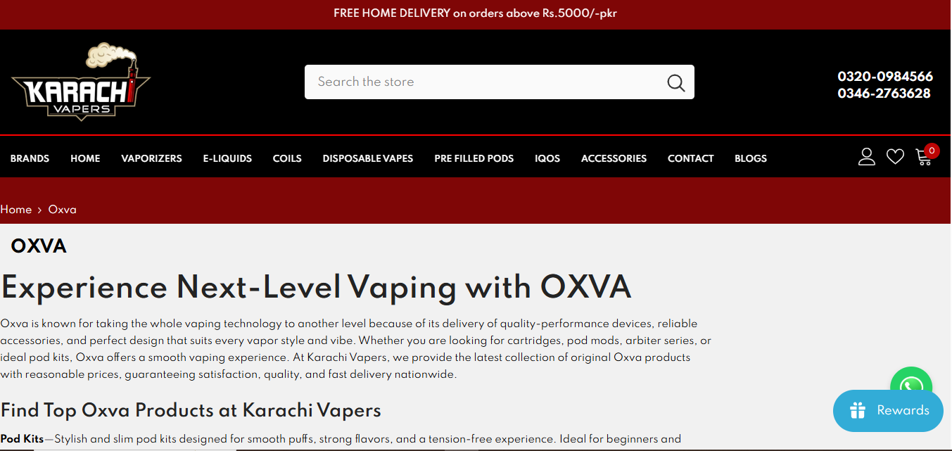 Oxwa pod price in pakistan