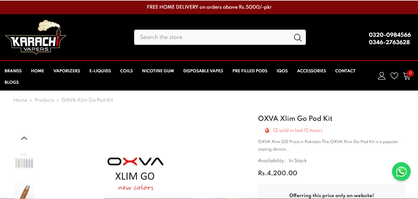 xlim go price in pakistan
