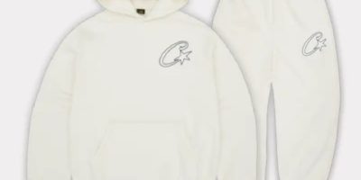 CORTEIZ SATIN C STAR APPLIQUÉ TRACKSUIT OFF WHITE
